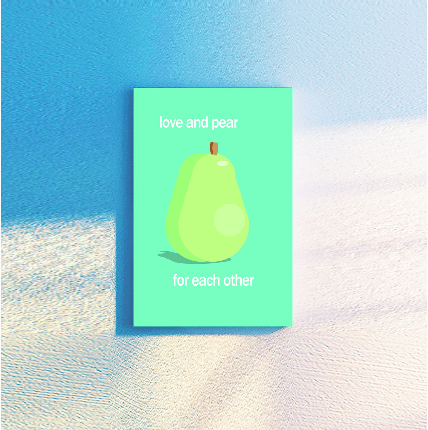 canvas wall art - food - pear