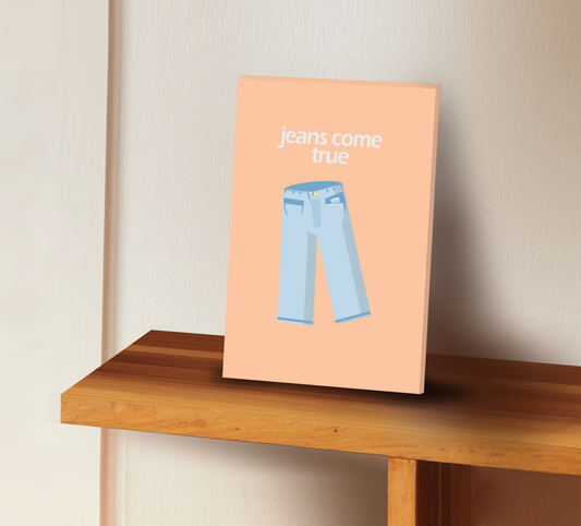 canvas wall art - clothes - jeans