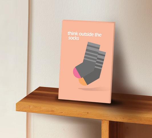 canvas wall art - clothes - socks