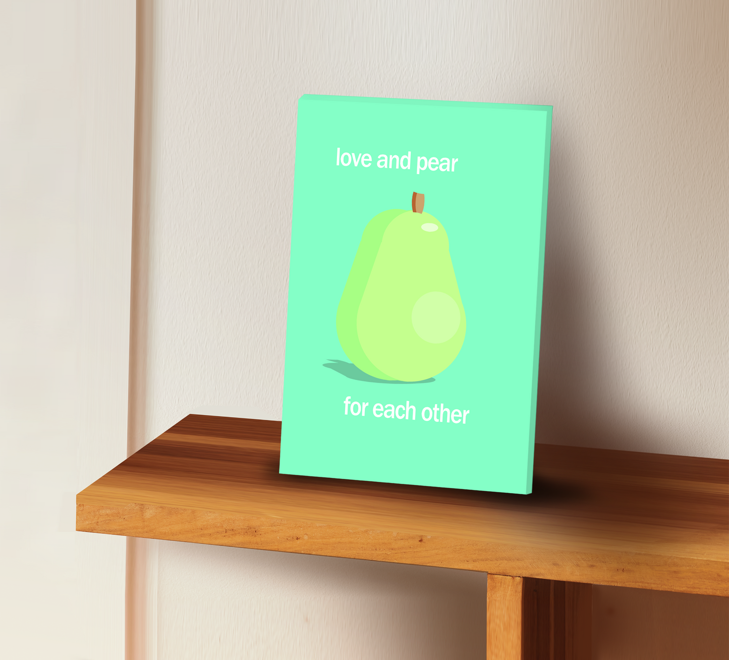 canvas wall art - food - pear