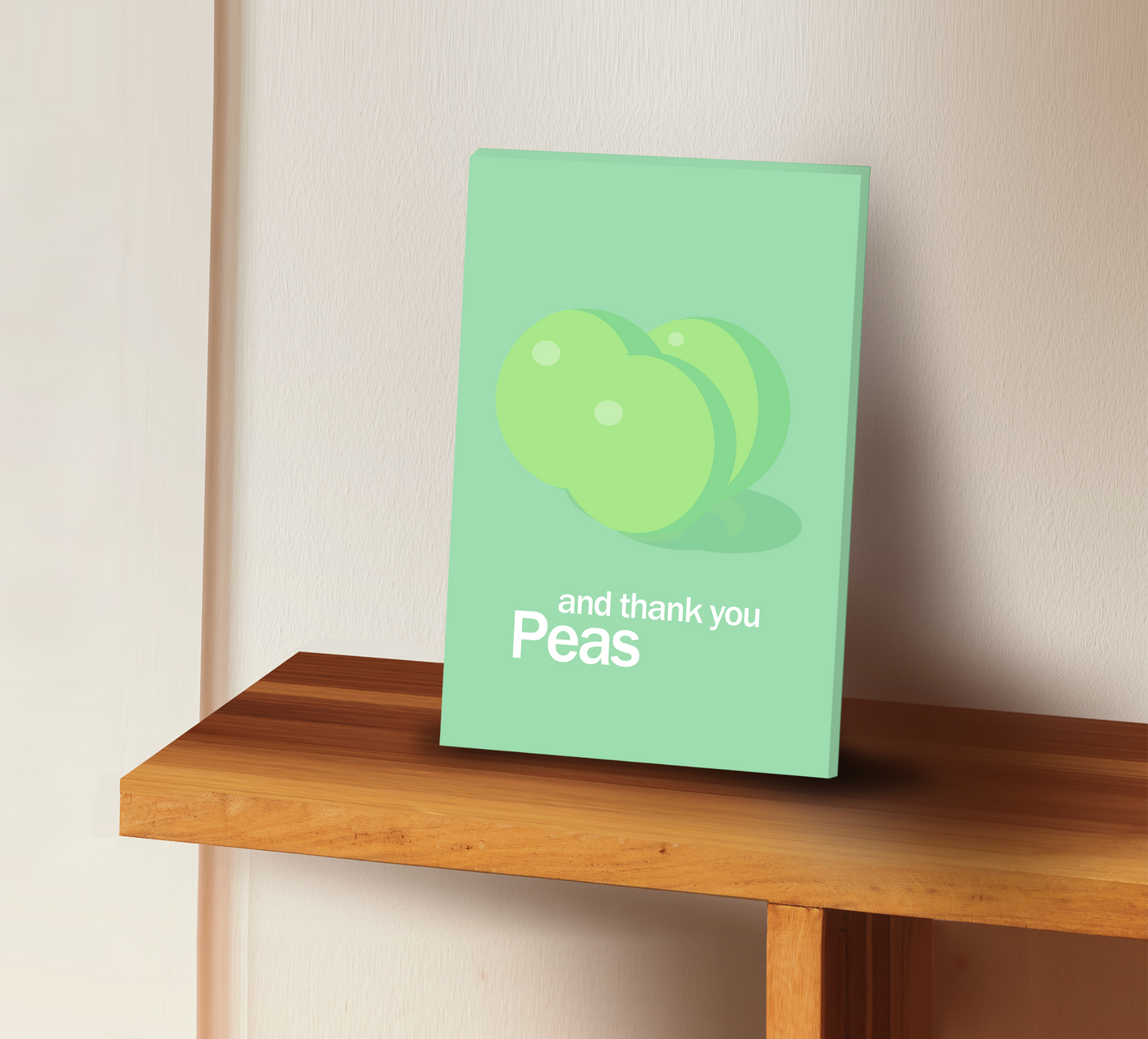 canvas wall art - food - peas